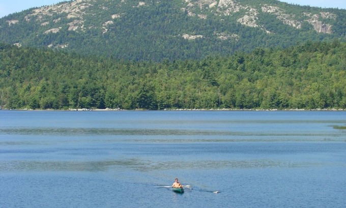Cherryfield Cottage | Cottage with Private Beach! Views of Lake, Mountains and Sunset! Near Acadia NP!