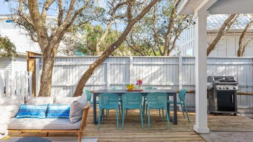 Vilano Beach House | Cottagecore Coast Deck Hot Tub Surf-Centric Neighborhood Kids Suite