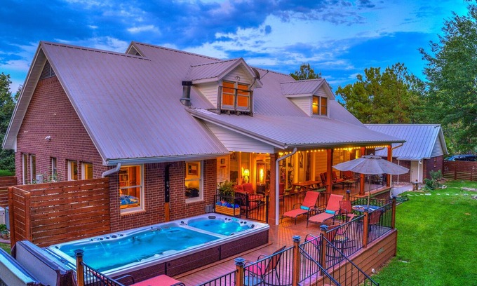 Canton House | Country Charmer with Inviting Front and Back Porches, Swim Spa, Decks, Fire Pit