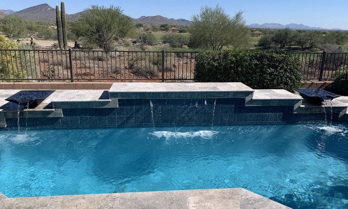 Anthem House | Country Club Home : Heated Pool with Mountain & Golf Views