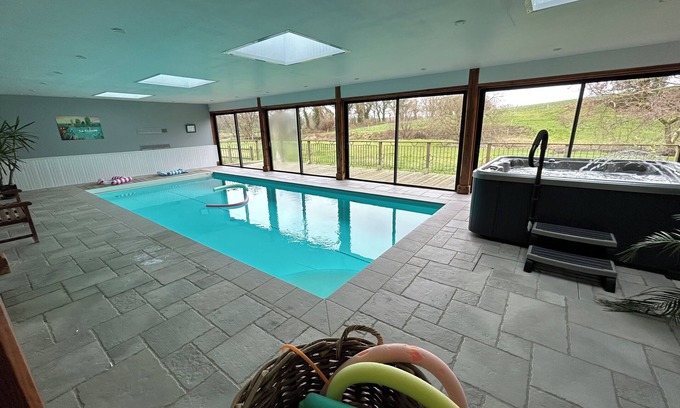 Saint-Igeaux House | Country cottage with pool and spa, ideal for family vacations!