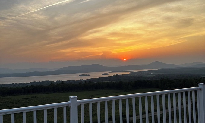 Beebe Plain House | country cozy house on top of the world! stunning lake and mountain views