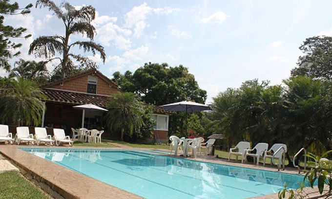 San Jeronimo House | Country estate with a pool, a view of the mountains, and green areas