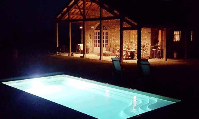 Fargues-sur-Ourbise House | Country house with pool among sunflowers