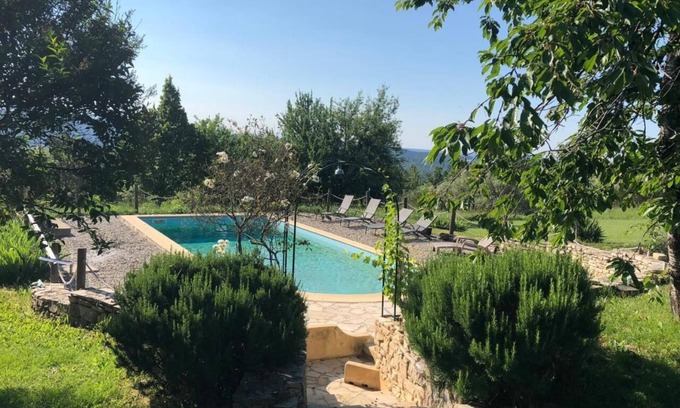 Montlaux House | Country House 'La Colle En Provence Main House' with Mountain View, Private Pool and Wi-Fi