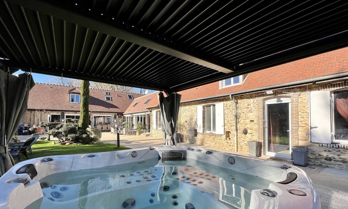 Emance House | Country property 50 minutes from Paris -SPA-Brasero-Fibre-Billard-Baby Foot