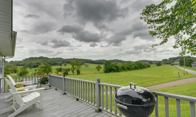 Greeneville House | Countryside Hideaway in Greeneville with Fire Pit!