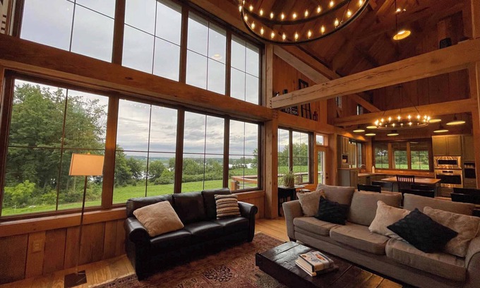 Hudsonville House | Countryside Timber Frame Barn Home by weliveinabarn.com