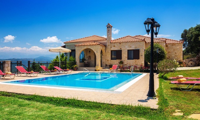 Polemarchi Villa | Countryside Villa with wonderful Mountain and Sea view