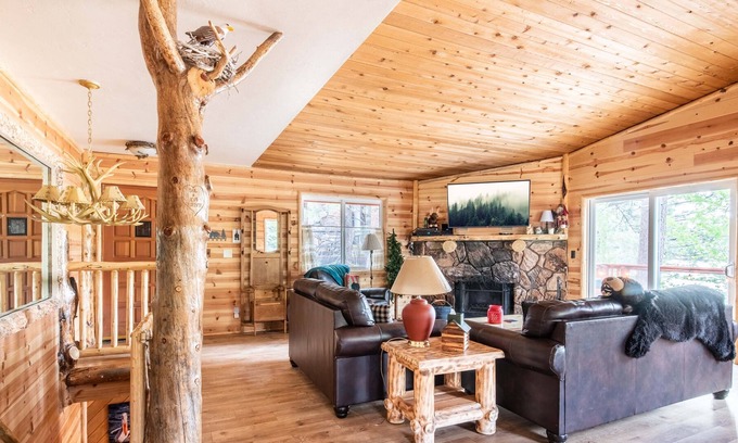 Patton Cabin | Cove Cabin. Lakefront, Hot Tub, Swing Set, Dock Privileges. Sauna. Game Room. Stunning Views!