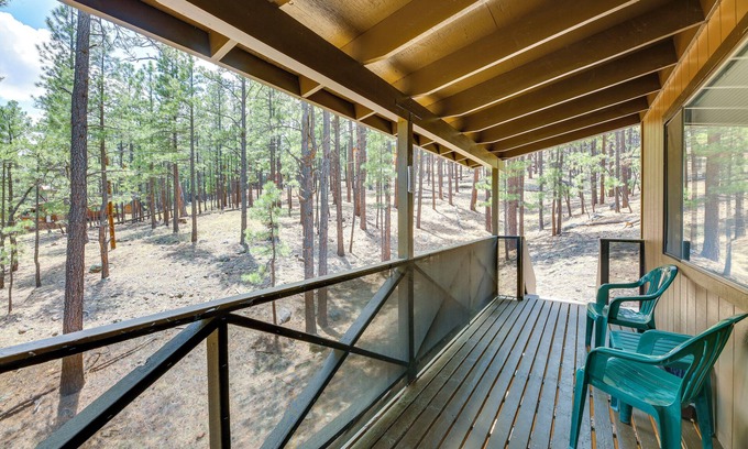 Greer Cabin | Covered Deck & Grill: Cozy Greer Hideaway!