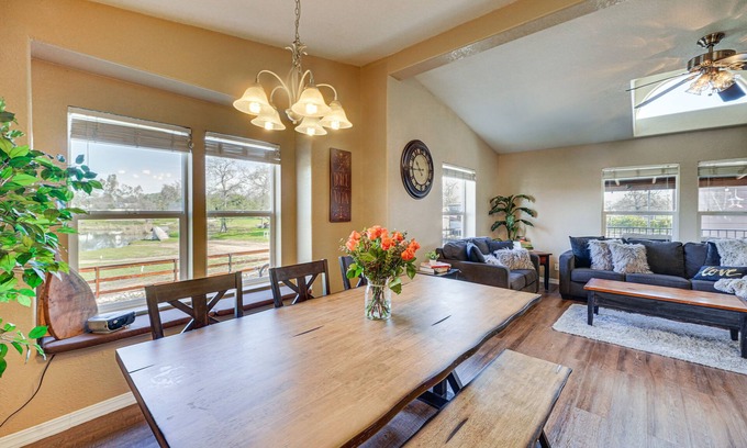 Lincoln House | Covered Patio: Lincoln Vacation Rental!