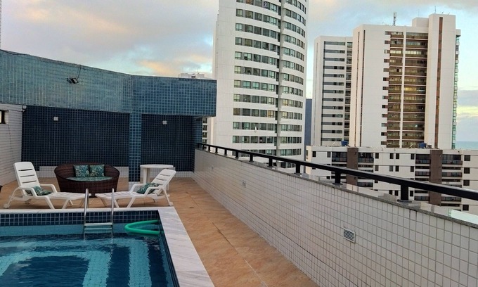 Pina Apartment | Cozy 1-bedroom apartment with WiFi, AC in Boa Viagem, Recife