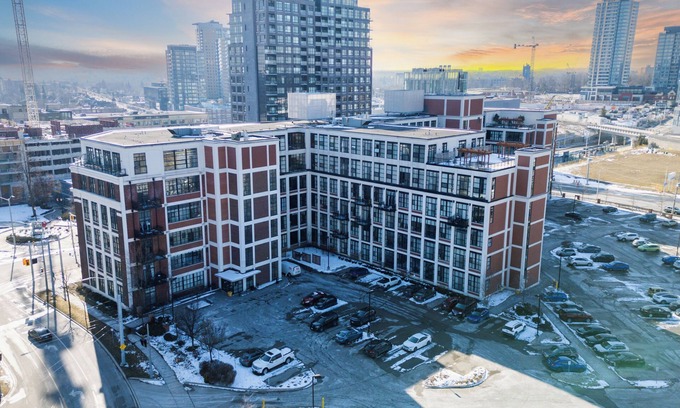 Kitchener Condo | Cozy 1-bedroom condo in downtown Kitchener with WiFi, AC. in-room movie theather