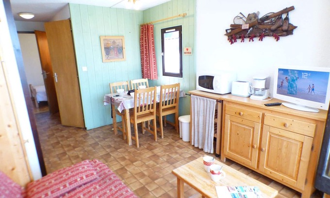 Les Saisies Apartment | Cozy 1BR Apartment in Les Saisies, Ski-in/Ski-out Access, Sleeps 4, Balcony, Pet-Friendly