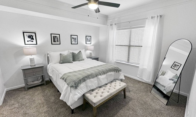 Buford Apartment | Cozy 2-bedroom apartment with Fiber WiFi, AC in charming Buford private 2 bedroo