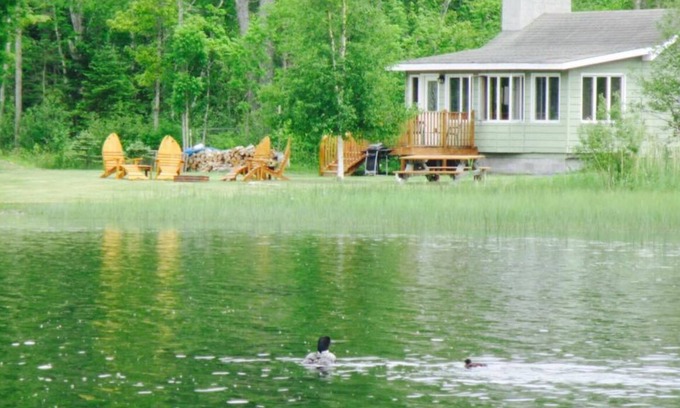 Levering Cabin | Cozy 2-bedroom cabin between Levering and Cheboygan on Lancaster Lake