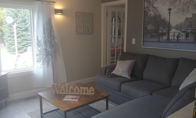 West Grey Resort | Cozy 2 bedroom river view suite with licensed restaurant on site