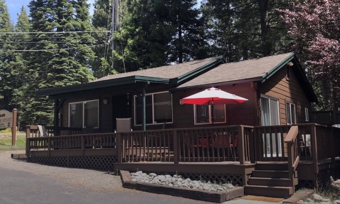 Peninsula Village Cabin | Cozy Almanor Lakefront 2 Bed/2 Bath Cabin. Boat Ramp and Boat Slip Included