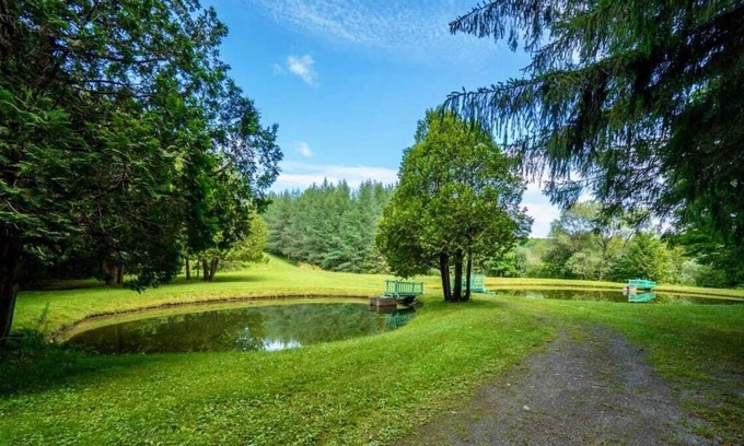 Weedon Ski Chalet | Cozy ancestral home, 27 acres, 2 ponds, wood stove