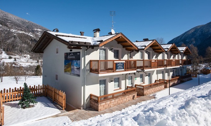 Dimaro Apartment | Cozy Apartment Ai Bonetei 1 with Mountain View, Wi-Fi, Balcony, Garden & Terrace; Parking Available
