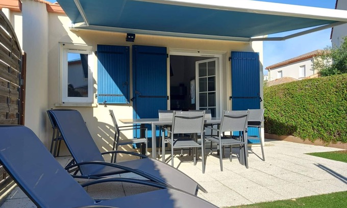 Bretignolles-sur-Mer House | Cozy Beachside House with Pool Access, 150m to Beach, Summer Fun, WiFi Included