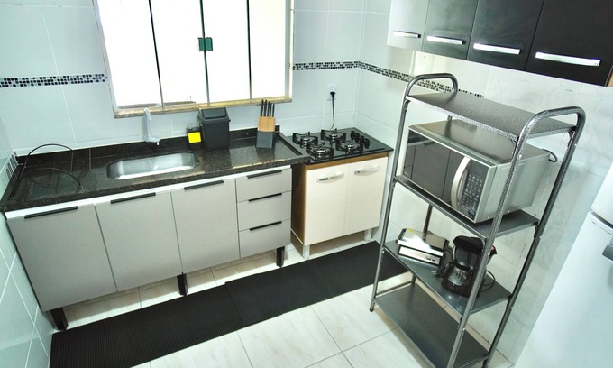 Tres Lagoas House | Cozy House, 2 bedrooms, 1 Air Conditioning, Large Garage, Full Kitchen