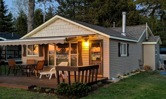 Indian River House | Cozy Burt Lake Cottage