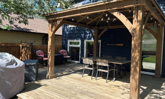 Sylvan Lake House | Cozy Cabin 250 steps to the beach. Family sized and puppy friendly. STAR-04394