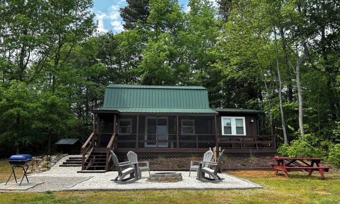 Polkton Cabin | Cozy cabin on 16.5 acres with a stocked fishing pond. Close to Charlotte.
