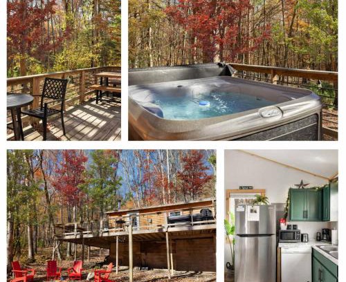 Lost River House | Cozy Cabin w Lake, Hot Tub, Huge Deck & Fire Pit