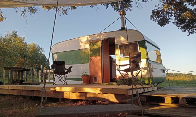 Waimate North House | Cozy caravan retreat with great views set within 10 acre of ecological paradise.