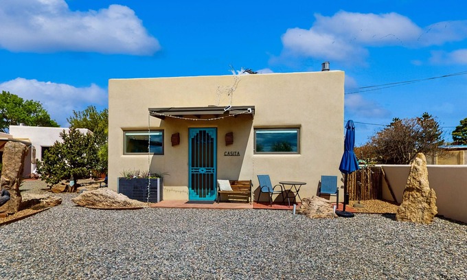 Santa Fe House | Cozy Casita in the Heart of Santa Fe with gas kiva fireplace and private patio