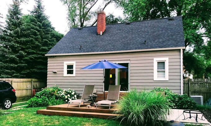 Grand Rapids House | Cozy City Cottage with Private Backyard