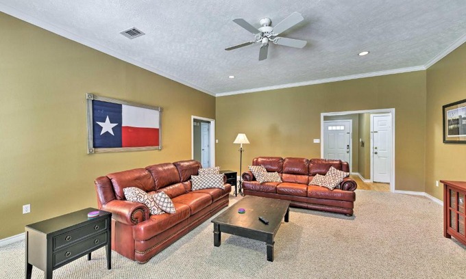 College Station House | Cozy College Station Home with Patio and Fireplace