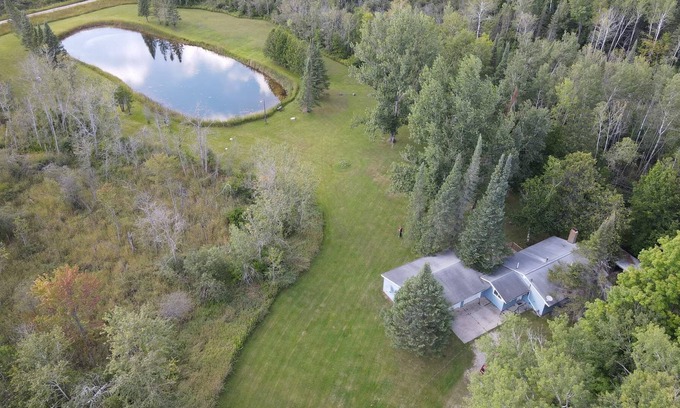 Millersburg Cottage | Cozy Cottage on the Pond Woodsy Retreat Dogs allowed Ocqueoc Falls