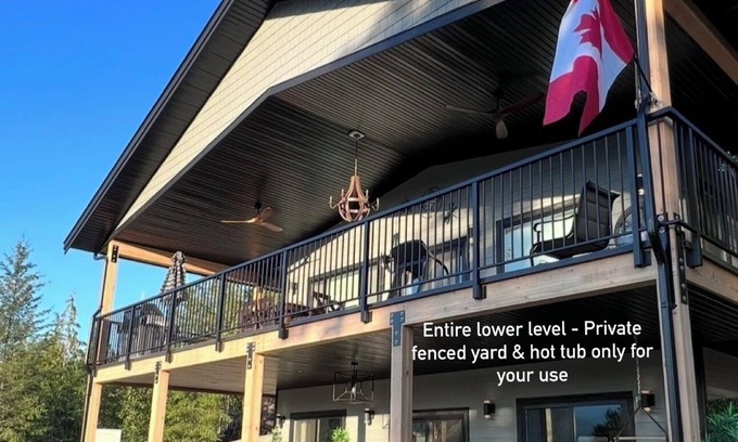 Eagle Bay Apartment | Cozy Country Retreat at the Baker Ranch with hot tub. Pet friendly. Lake view.