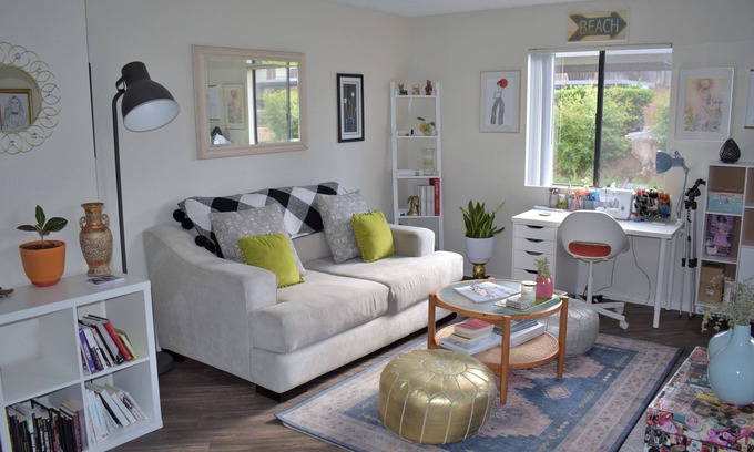 Midway Apartment | Cozy getaway or Quiet WFH space! Entire 1BR near Downtown Escondido