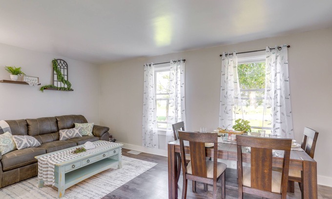 New Haven  Huron County House | Cozy Greenwich Vacation Rental w/Fire Pit