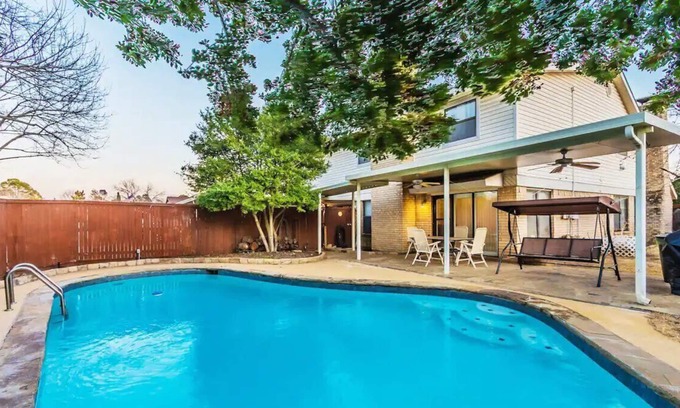 Lewisville House | Cozy Home with Pool and Game Room Great for Families