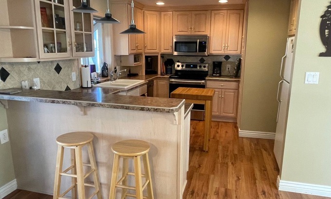 Saratoga House | Cozy House on Quiet Street, Plenty of Truck and Trailer Parking