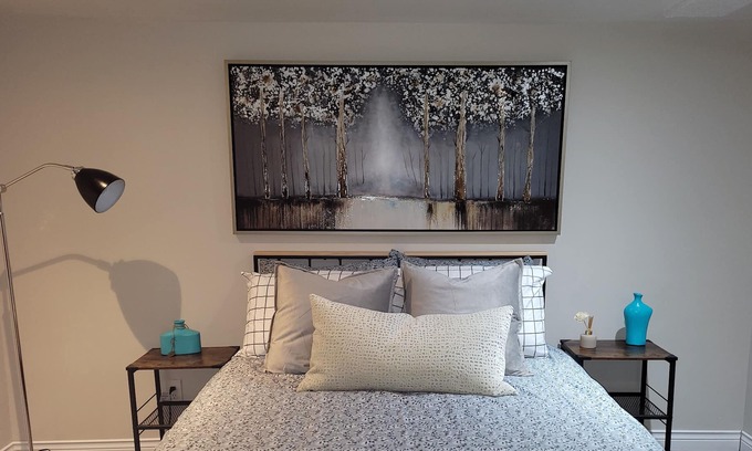 North Bay Apartment | Cozy industrial style studio basement apartment