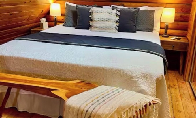 Lookout Mountain Apartment | Cozy King Size Fireplace Log Cabin Apartment on Lookout Mountain