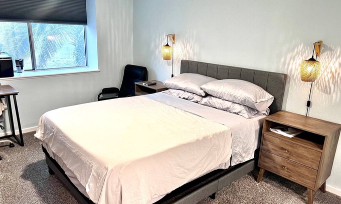 Las Vegas House | Cozy Master Bedroom & Bathroom Suite - Pet Friendly