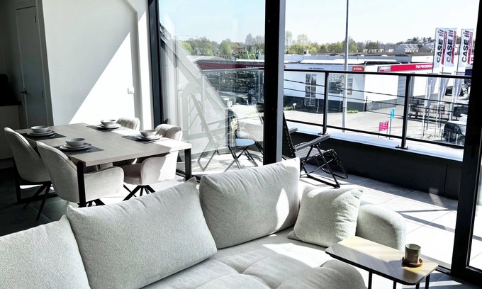 Astene Apartment | Cozy modern duplex with balcony in Astene