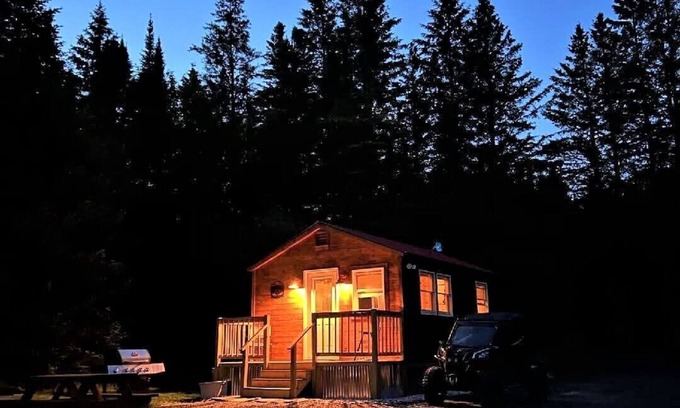 Colebrook Cabin | Cozy private rustic cabin with views of Dixville Notch