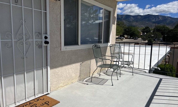 Northeast Heights Apartment | COZY private upstairs retreat w/mountain views!