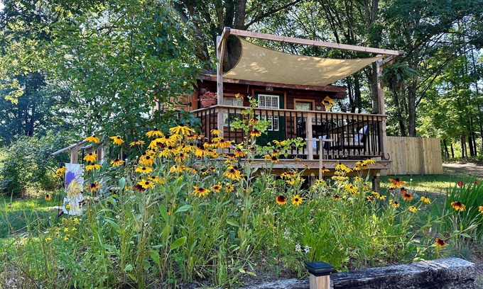 Inland Township Cabin | Cozy, quiet and comfortable real log cabin close to all the up north fun!