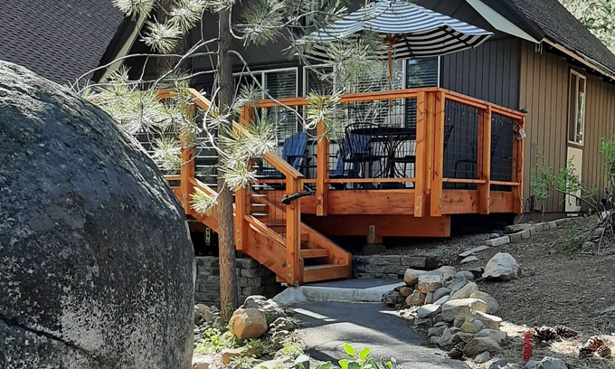 Incline Village Cabin | Cozy Quiet Cabin in Pines with Large Deck, Great Location