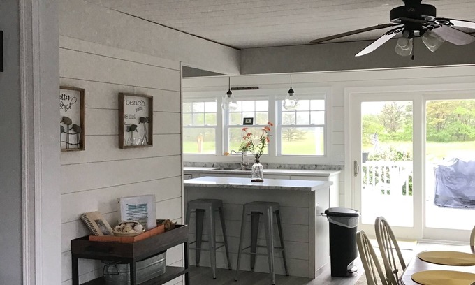 Camp Ellis House | Cozy Renovated Beach House - 900 ft to Ocean River Views, Open Concept